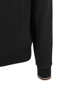FRED PERRY HALF ZIP SWEATSHIRT NIGHT GREEN/ DUSKY BLUE/ DARK Fred Perry Michael Stewart Menswear  Sweatshirts & Hoodies