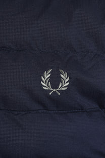 FRED PERRY HOODED INSULATED JACKET DARK AIRFORCE Fred Perry Michael Stewart Menswear  Jackets