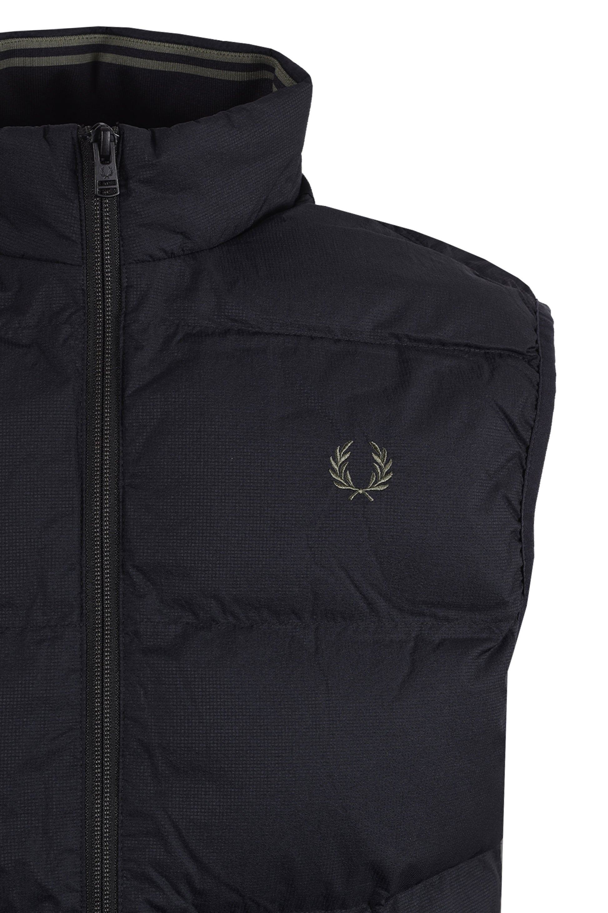 FRED PERRY INSULATED GILET BLACK Fred Perry Michael Stewart Menswear  Jackets