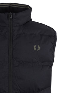 FRED PERRY INSULATED GILET BLACK Fred Perry Michael Stewart Menswear  Jackets