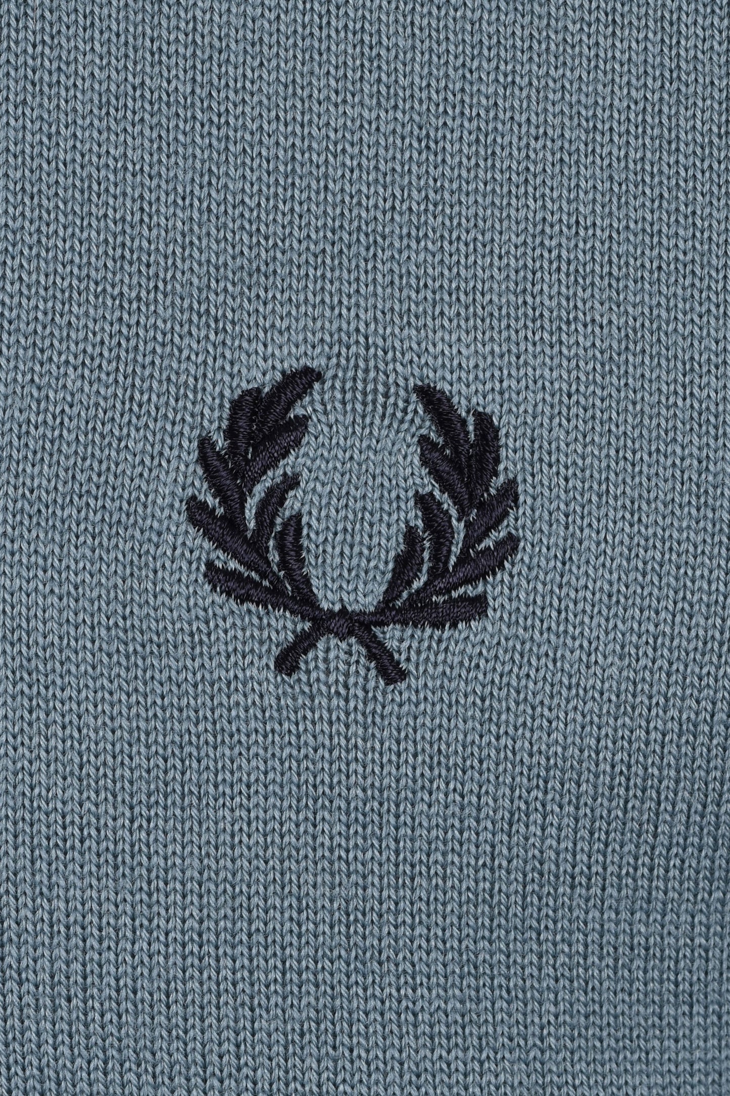 FRED PERRY LS KNITTED SHIRT STOCKPORT BLUE