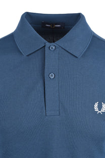 FRED PERRY PLAIN POLO SHIRT MID BLUE