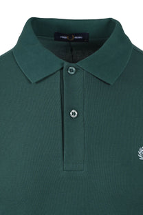 FRED PERRY POLO SHIRT SPORT GREEN/TRACK BLUE Fred Perry