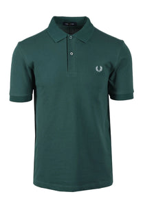 FRED PERRY POLO SHIRT SPORT GREEN/TRACK BLUE Fred Perry