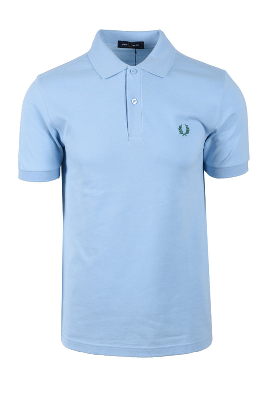 FRED PERRY POLO SHIRT TRACK BLUE/SPORT GREEN