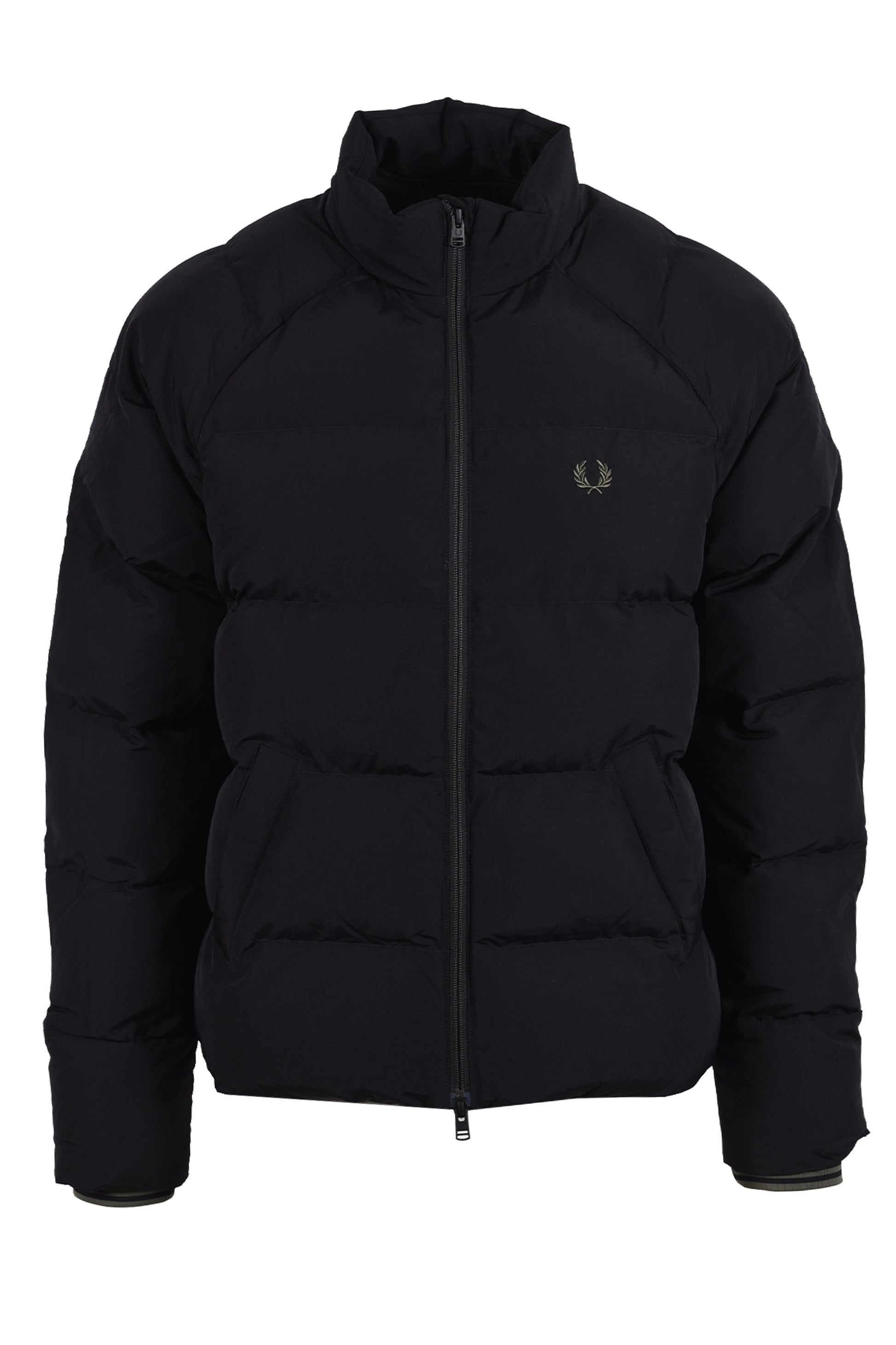 FRED PERRY RAGLAN JACKET BLACK Fred Perry Michael Stewart Menswear  Jackets