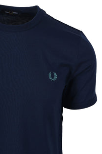 FRED PERRY RINGER T-SHIRT TENNIS BLUE Fred Perry