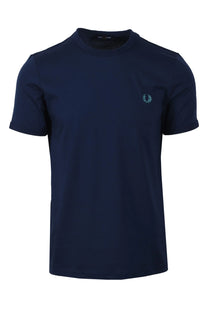 FRED PERRY RINGER T-SHIRT TENNIS BLUE Fred Perry