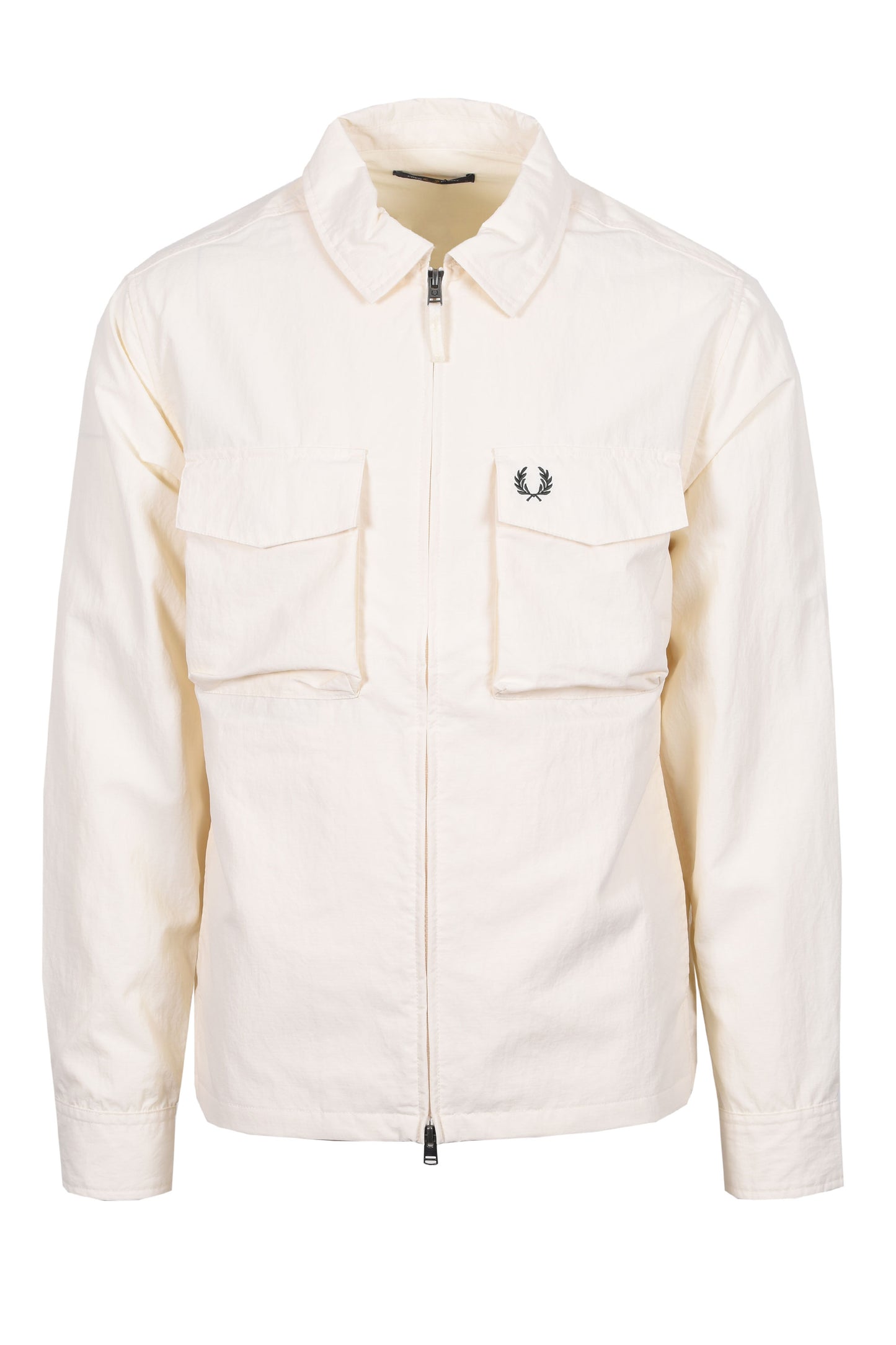 FRED PERRY RIPSTOP POCKET OVERSHIRT ECRU