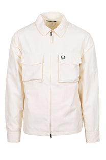 FRED PERRY RIPSTOP POCKET OVERSHIRT ECRU Fred Perry