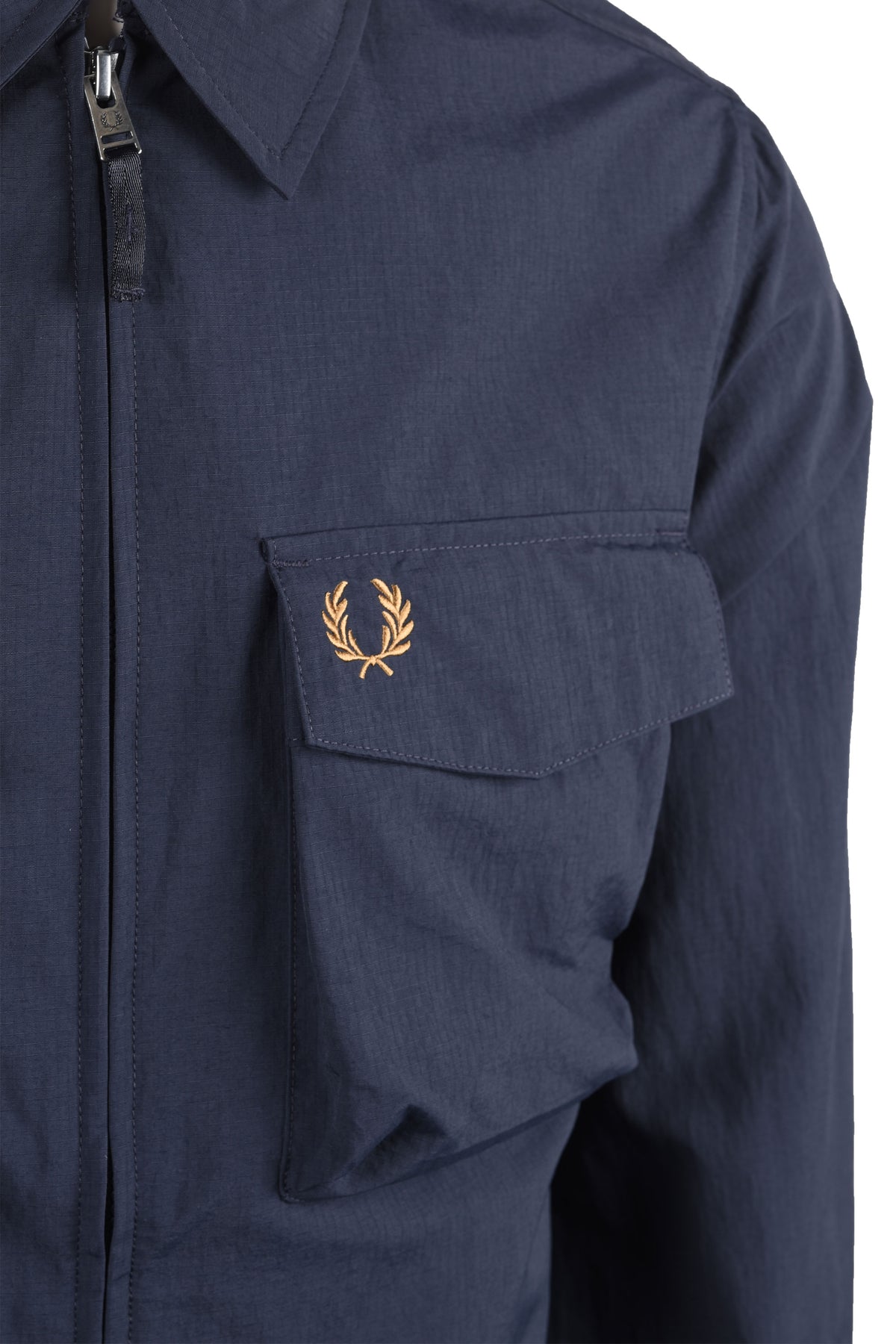 FRED PERRY RIPSTOP POCKET OVERSHIRT NAVY