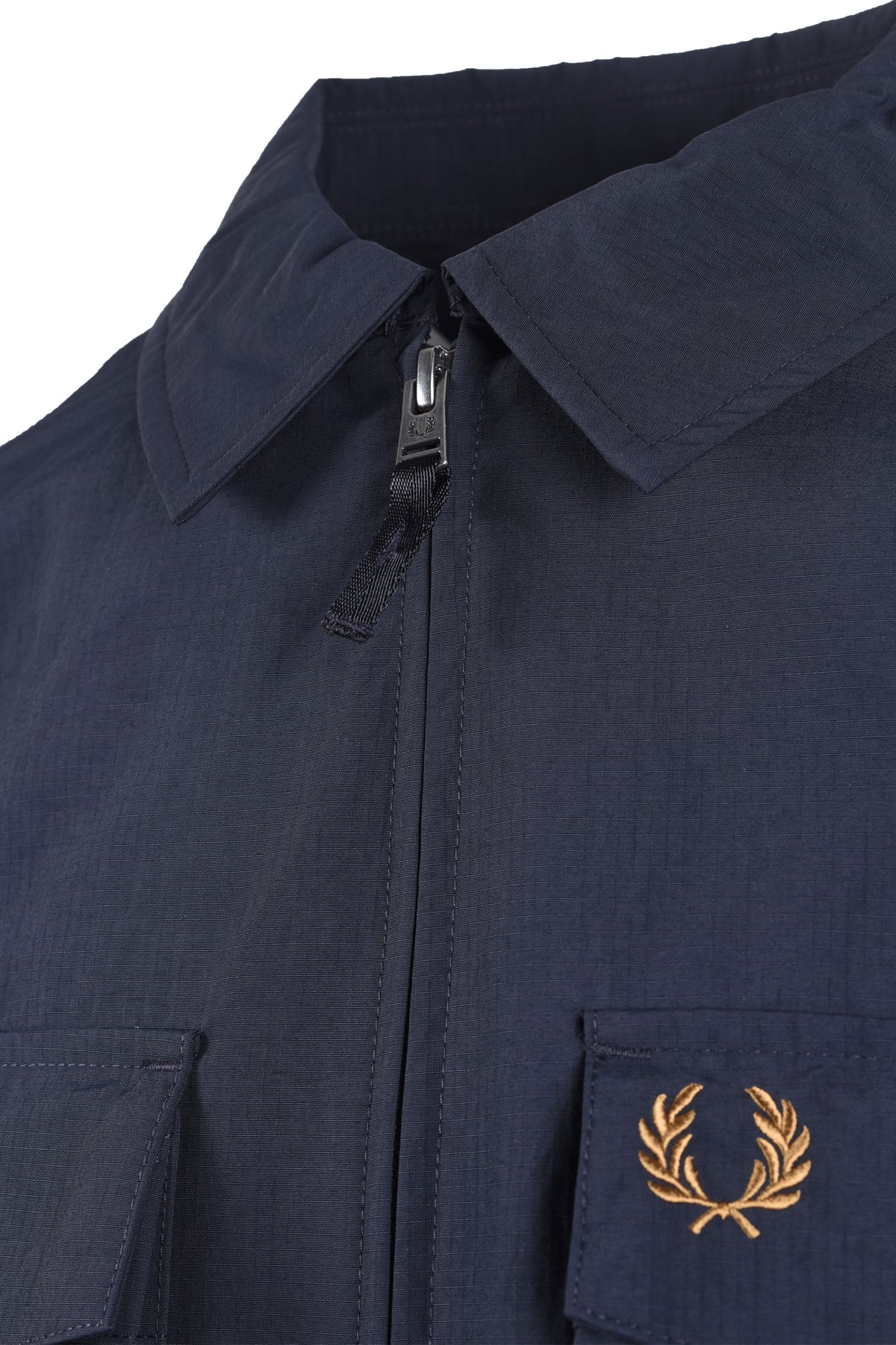 FRED PERRY RIPSTOP POCKET OVERSHIRT NAVY