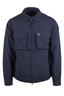 FRED PERRY RIPSTOP POCKET OVERSHIRT NAVY