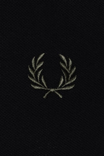 FRED PERRY STRIPED CUFF T-SHIRT BLACK Fred Perry