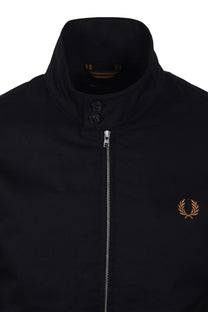 FRED PERRY TWILL HARRINGTON JACKET BLACK Fred Perry