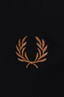 FRED PERRY TWIN TIPPED CUFF T-SHIRT BLACK Fred Perry