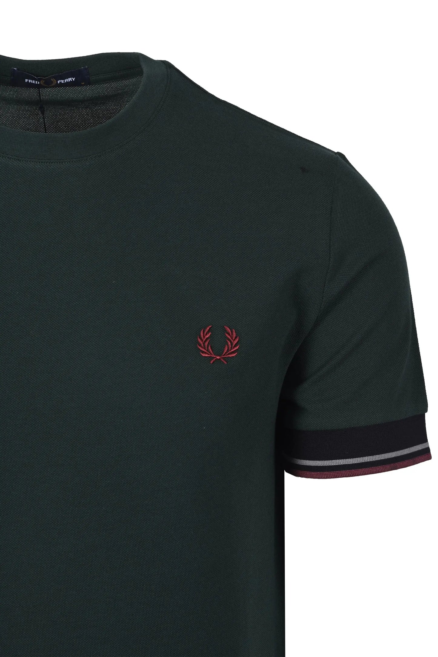 FRED PERRY TWIN TIPPED CUFF T-SHIRT GRASSROOTS Fred Perry