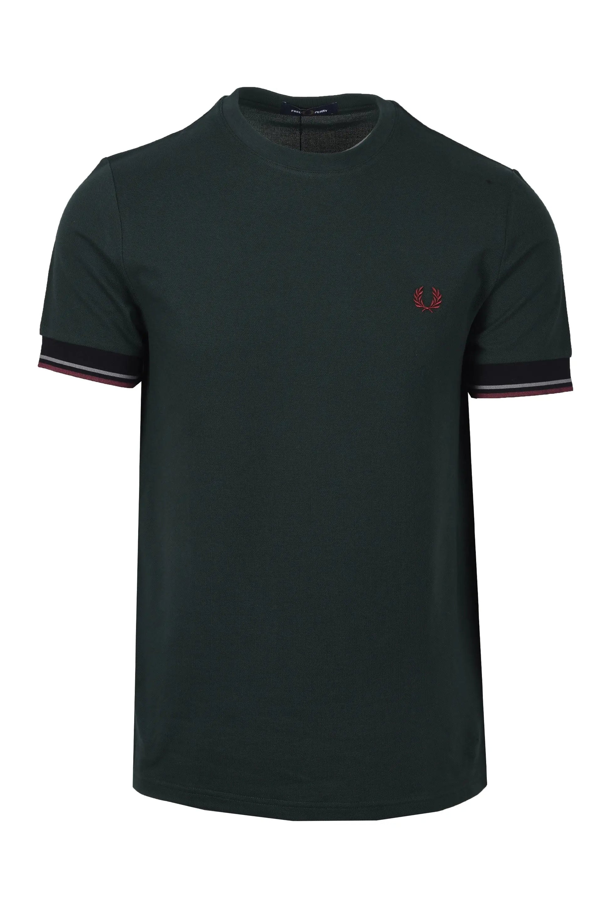 FRED PERRY TWIN TIPPED CUFF T-SHIRT GRASSROOTS Fred Perry