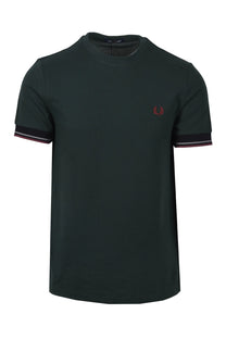 FRED PERRY TWIN TIPPED CUFF T-SHIRT GRASSROOTS Fred Perry