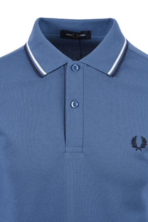 FRED PERRY TWIN TIPPED POLO ACE BLUE/WHITE/TENNIS BLUE Fred Perry