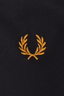 FRED PERRY TWIN TIPPED POLO ANCHOR GREY/GOLD Fred Perry Michael Stewart Menswear  Polo Shirts