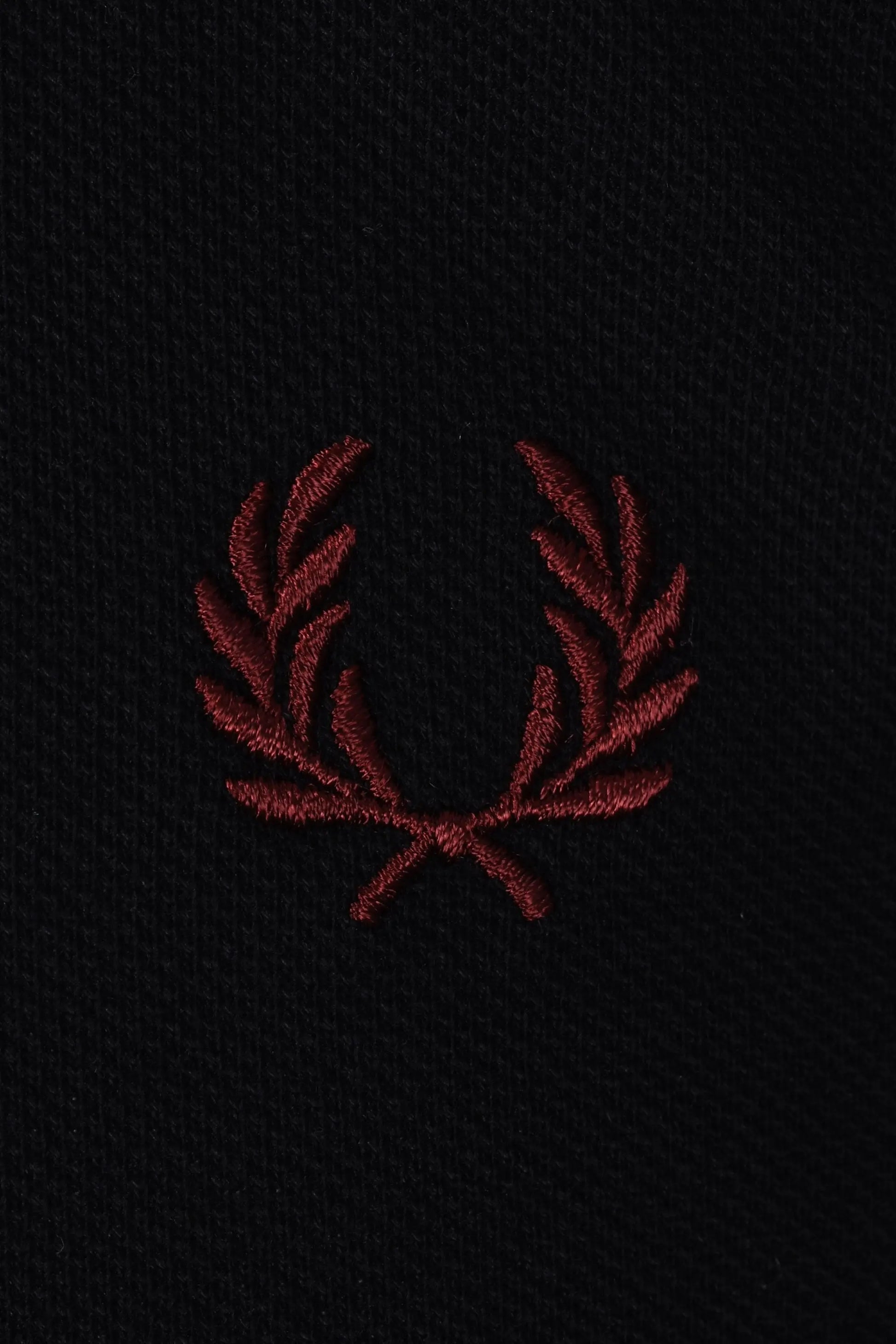FRED PERRY TWIN TIPPED POLO BLACK/BABY BLUE/OXBLOOD Fred Perry