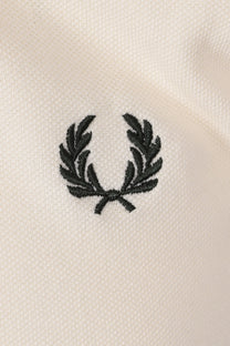 FRED PERRY TWIN TIPPED POLO ECRU/OXBLOOD/GRASSROOTS Fred Perry