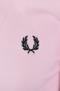 FRED PERRY TWIN TIPPED POLO ICED PINK/NAVY Fred Perry Michael Stewart Menswear  Polo Shirts