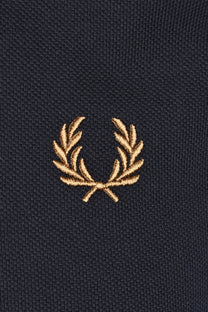 FRED PERRY TWIN TIPPED POLO NAVY/BRONZE