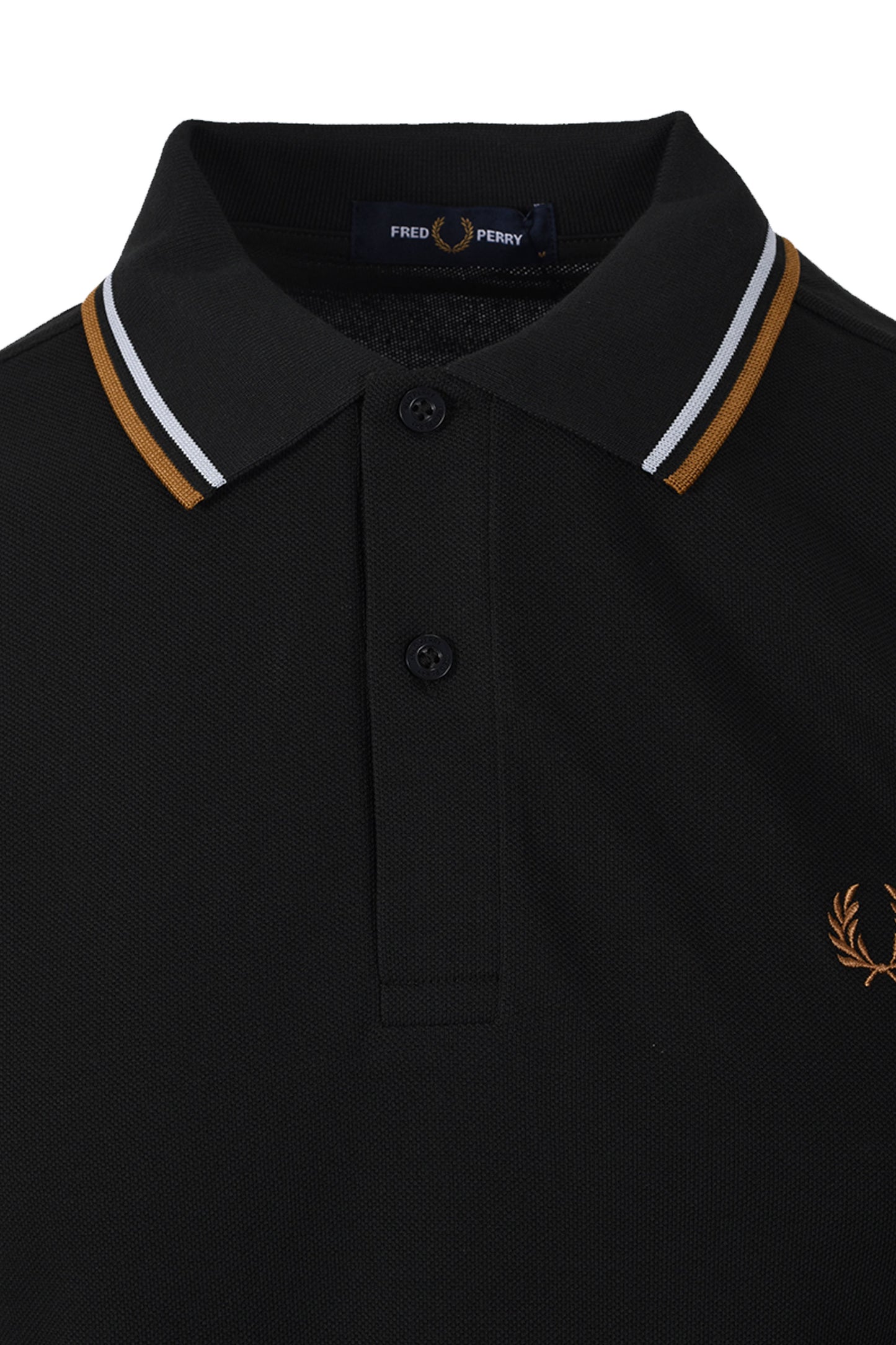 FRED PERRY TWIN TIPPED POLO NIGHT GREEN/ DUSKY BLUE/ DARK Fred Perry Michael Stewart Menswear  Polo Shirts
