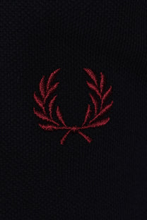 FRED PERRY TWIN TIPPED POLO SHIRT NAVY/SPORT GREEN/BURNT RED Fred Perry