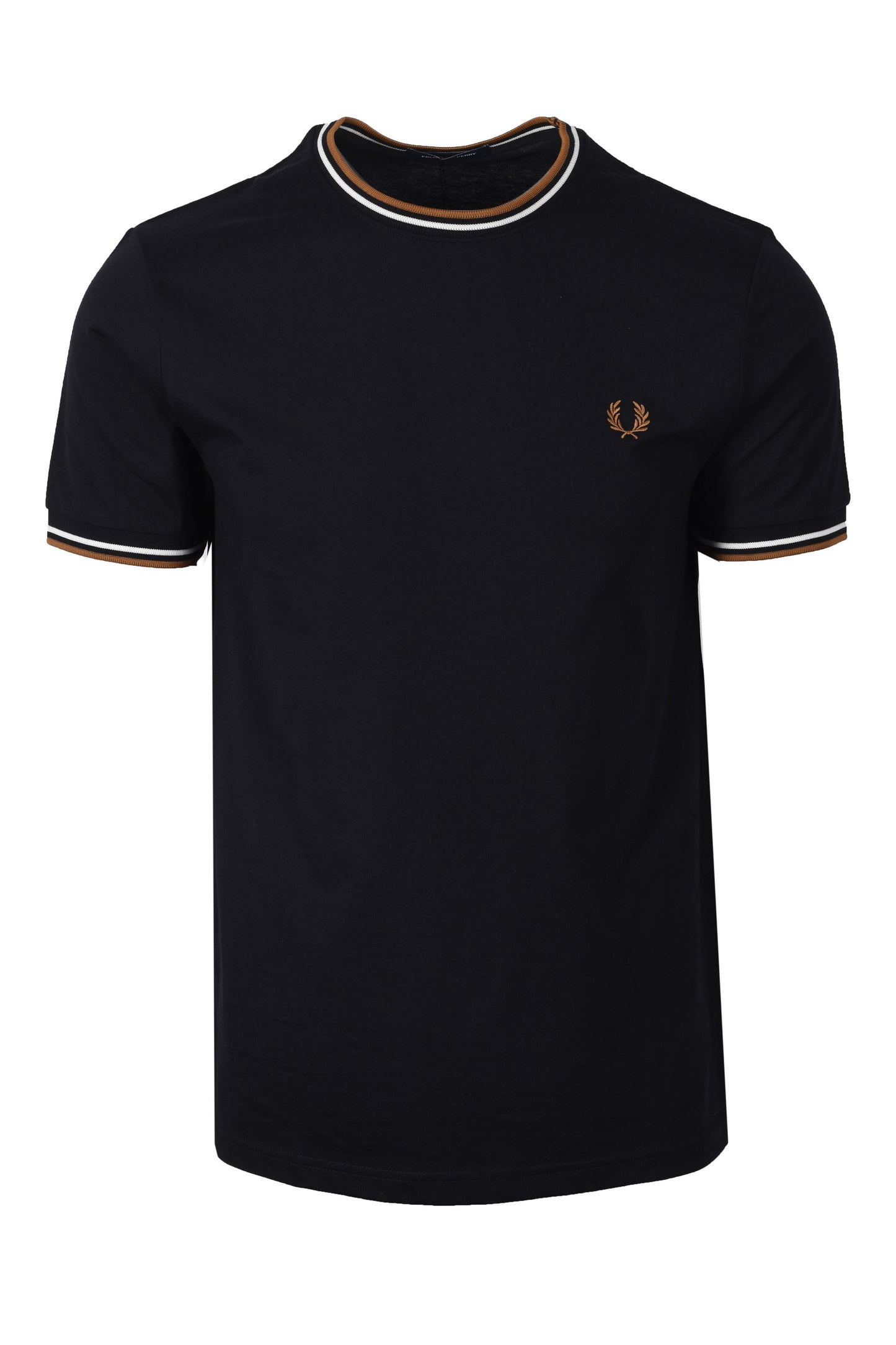 FRED PERRY TWIN TIPPED T-SHIRT BLACK