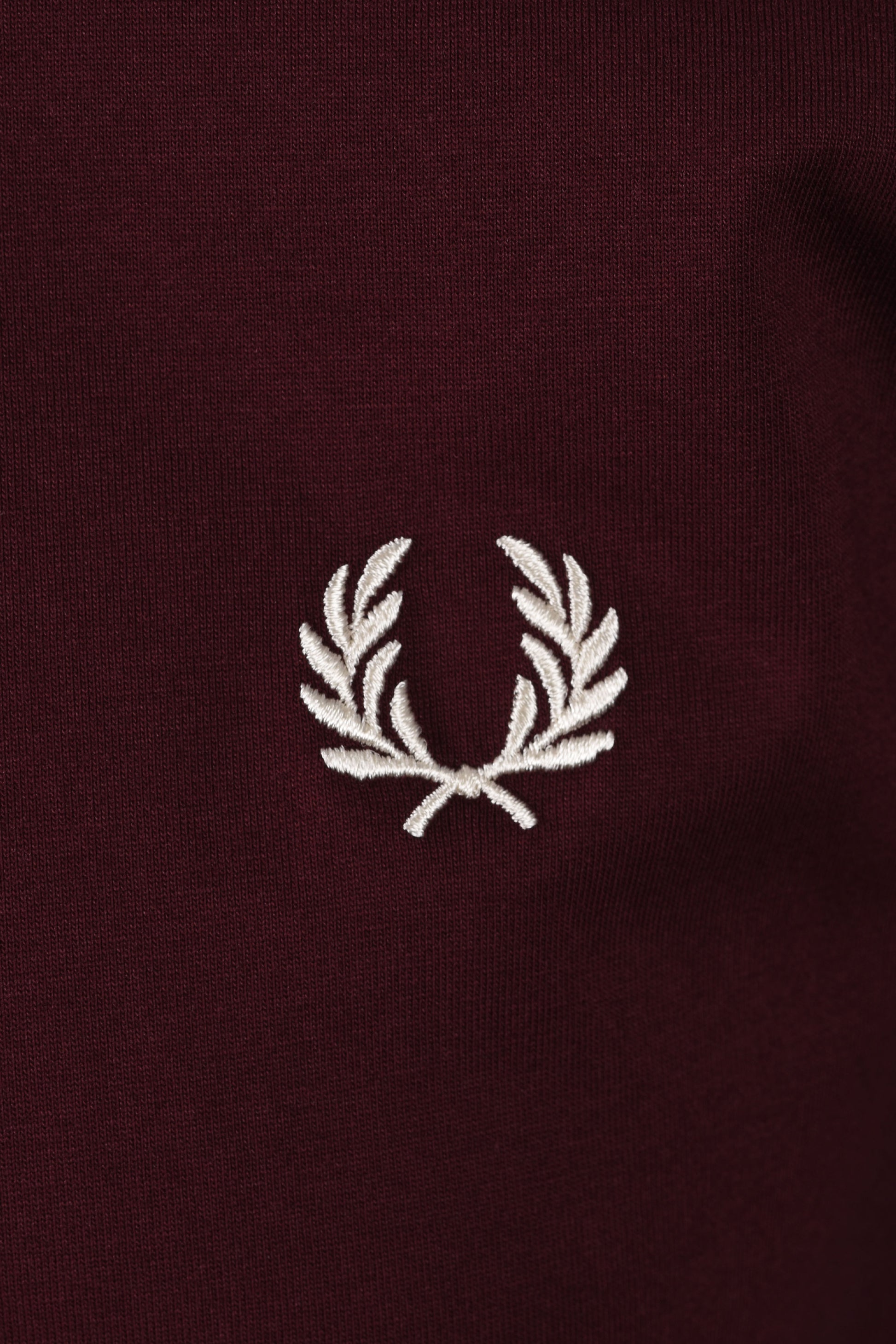 FRED PERRY TWIN TIPPED T-SHIRT OXBLOOD/ECRU Fred Perry Michael Stewart Menswear  T-Shirts