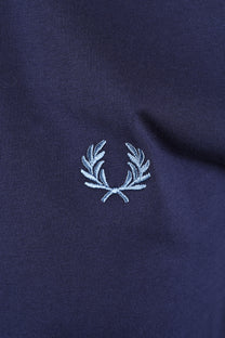 FRED PERRY TWIN TIPPED T-SHIRT TWILIGHT NAVY/ECRU/ACE BLUE