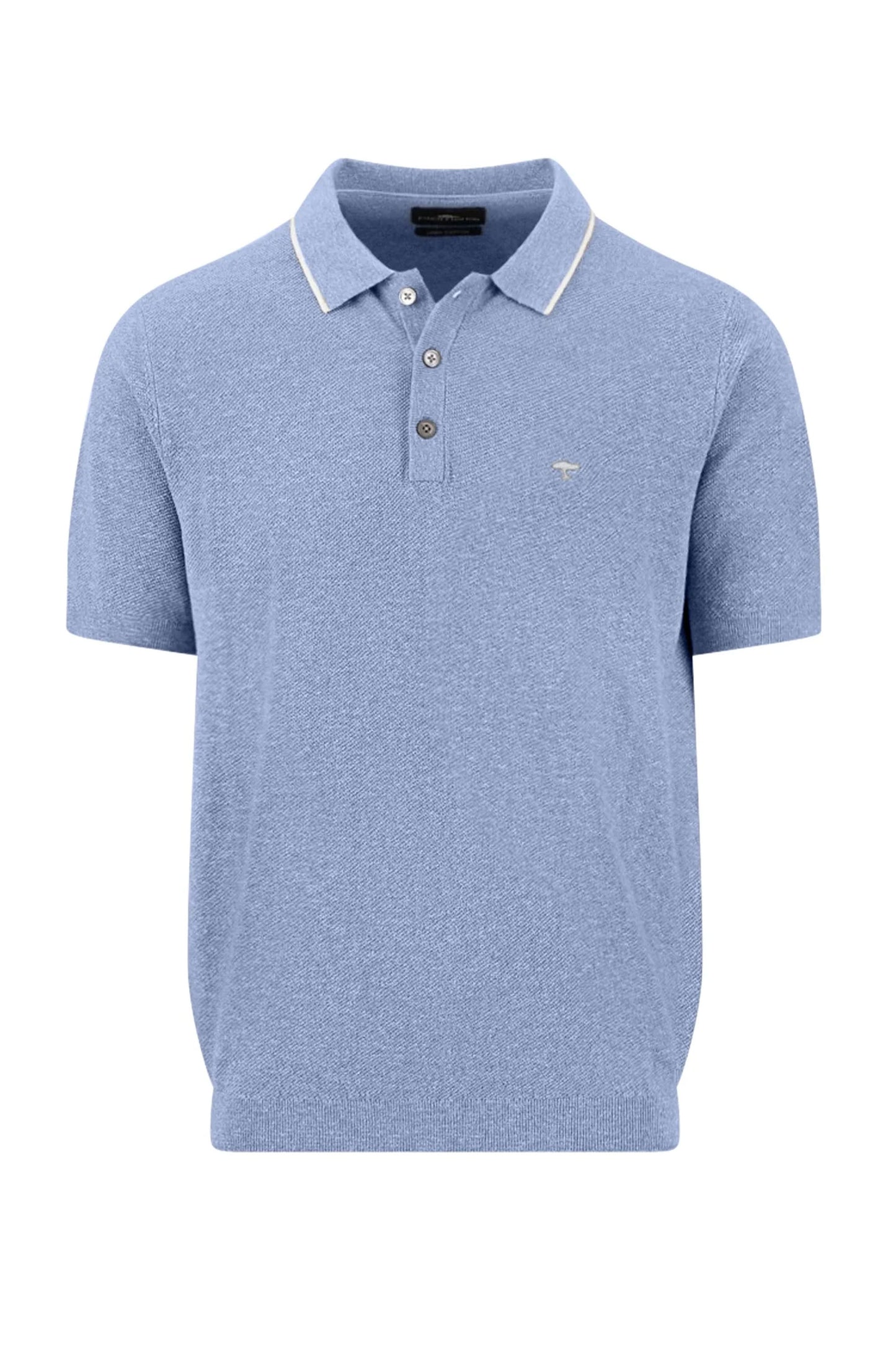 FYNCH-HATTON KNITTED POLO SHIRT NEW BREEZE