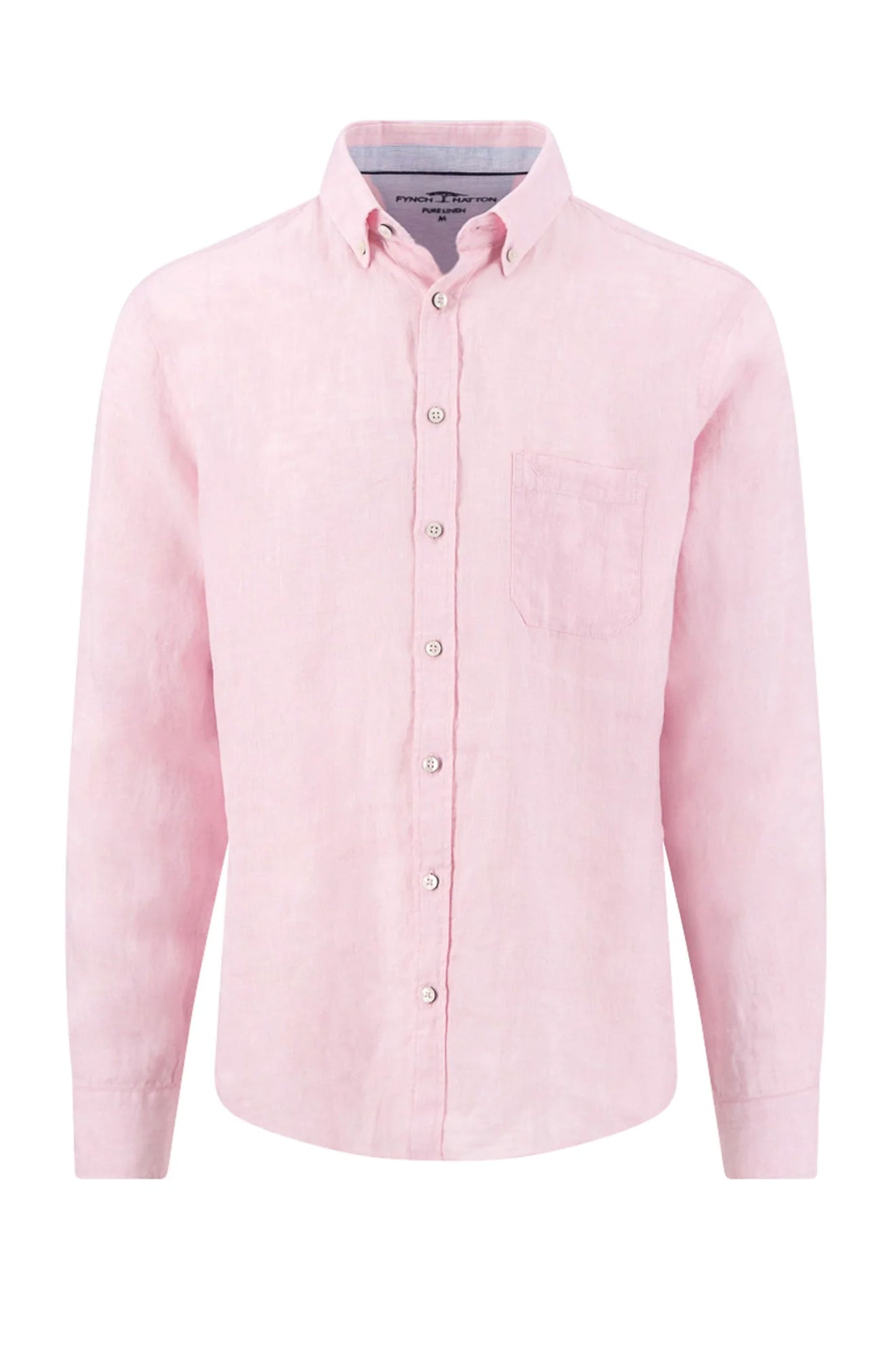 FYNCH-HATTON LONG SLEEVED LINEN SHIRT MAGNOLIA