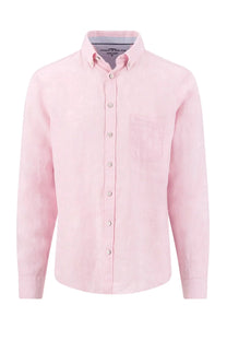 FYNCH-HATTON LONG SLEEVED LINEN SHIRT MAGNOLIA Fynch-Hatton
