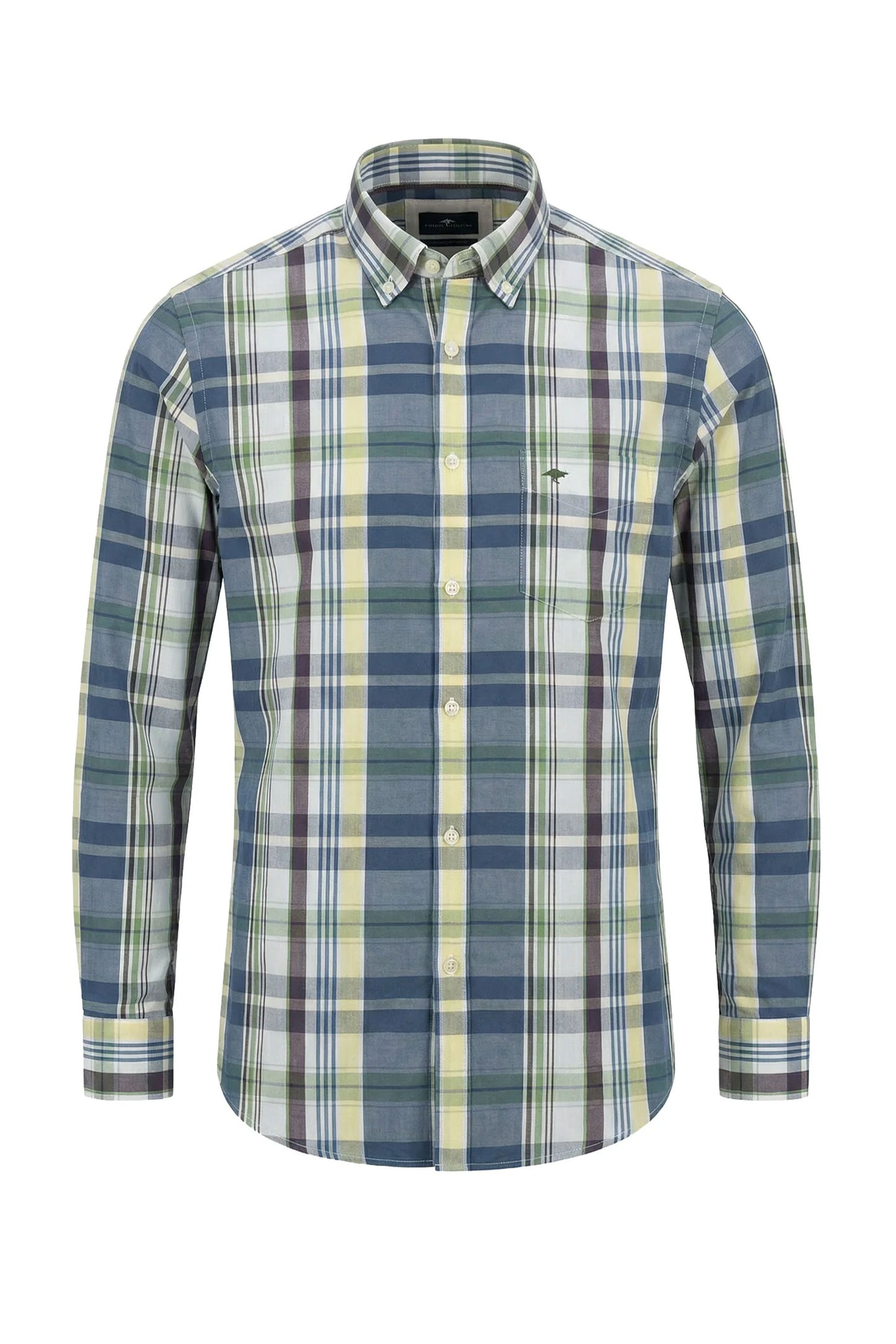 FYNCH-HATTON LONG SLEEVED SHIRT AUBERGINE