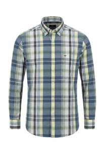 FYNCH-HATTON LONG SLEEVED SHIRT AUBERGINE Fynch-Hatton