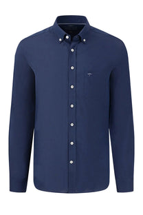 FYNCH-HATTON OXFORD LONG SLEEVE SHIRT NAVY Fynch-Hatton