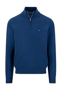 FYNCH-HATTON TROYER HALF ZIP KNITWEAR MIDNIGHT Fynch-Hatton