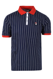 Fila BB1 Classic Vintage Striped Polo Fila Navy/Fila Red Fila Vintage