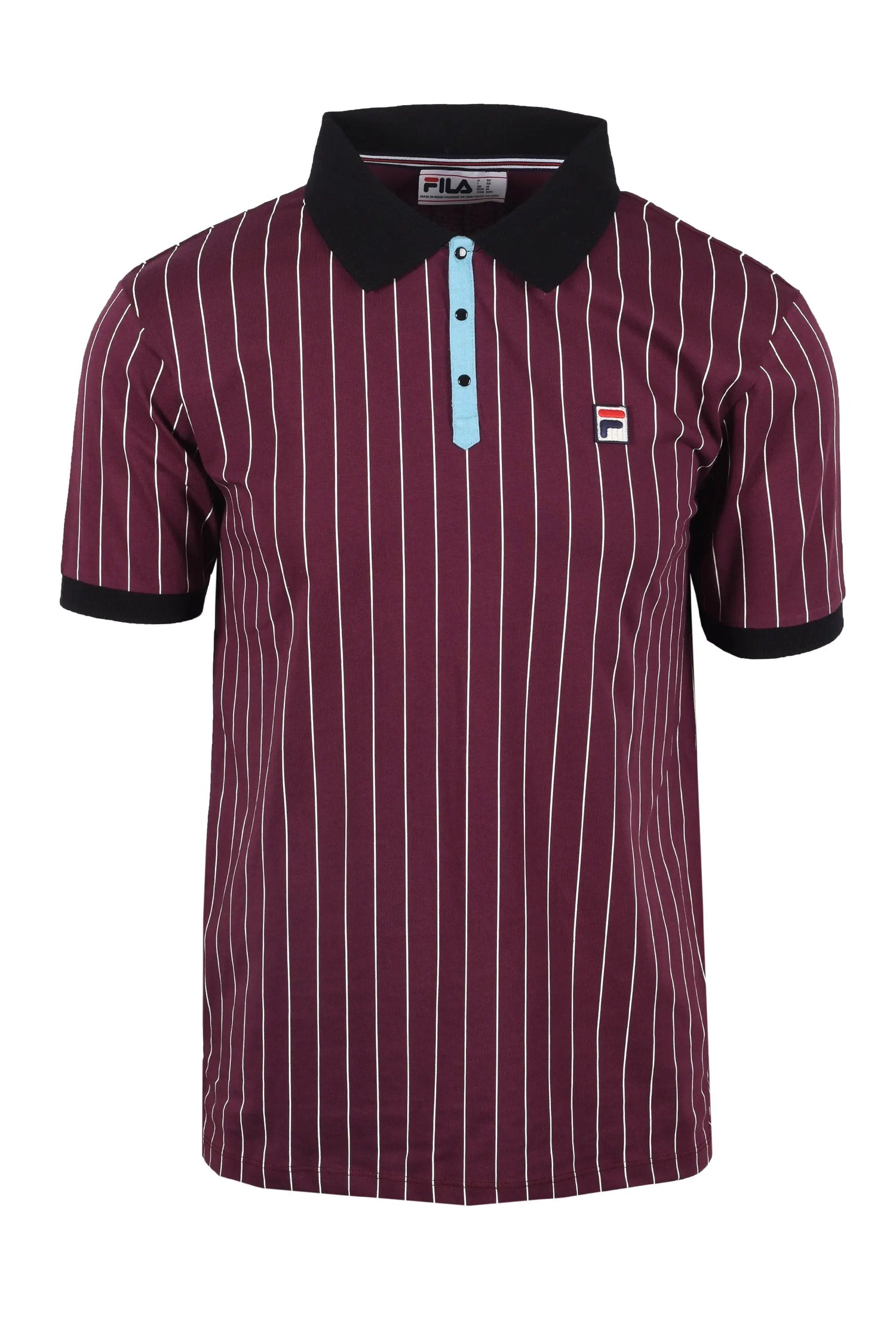 Fila Vintage BB1 Striped Polo Blue/Burgundy Fila Vintage