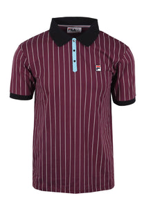 Fila Vintage BB1 Striped Polo Blue/Burgundy Fila Vintage