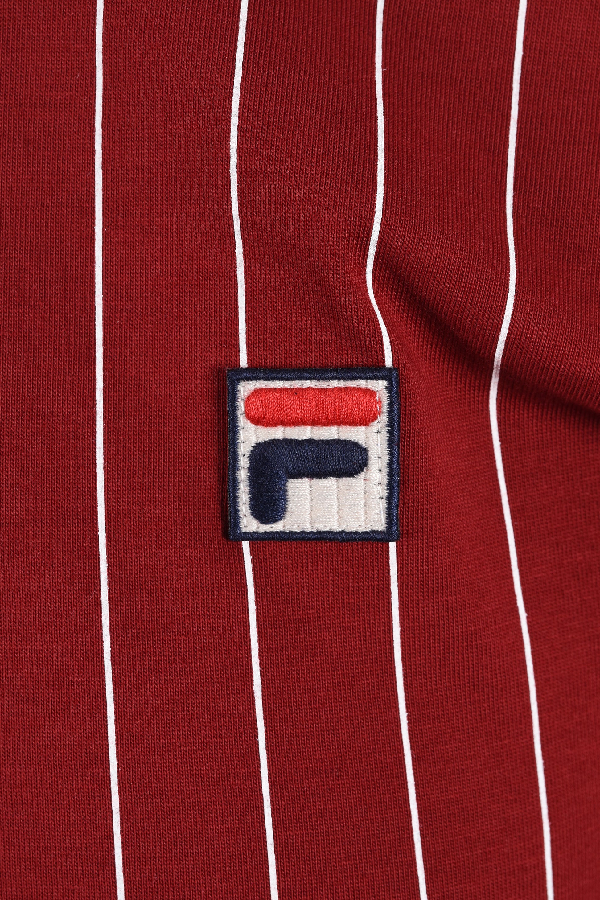 Fila Vintage FILA BB1 CLASSIC STRIPED POLO SUNDRIED TOMATO/ BLACK Fila Vintage Michael Stewart Menswear  Polo Shirts