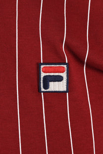 Fila Vintage FILA BB1 CLASSIC STRIPED POLO SUNDRIED TOMATO/ BLACK Fila Vintage Michael Stewart Menswear  Polo Shirts