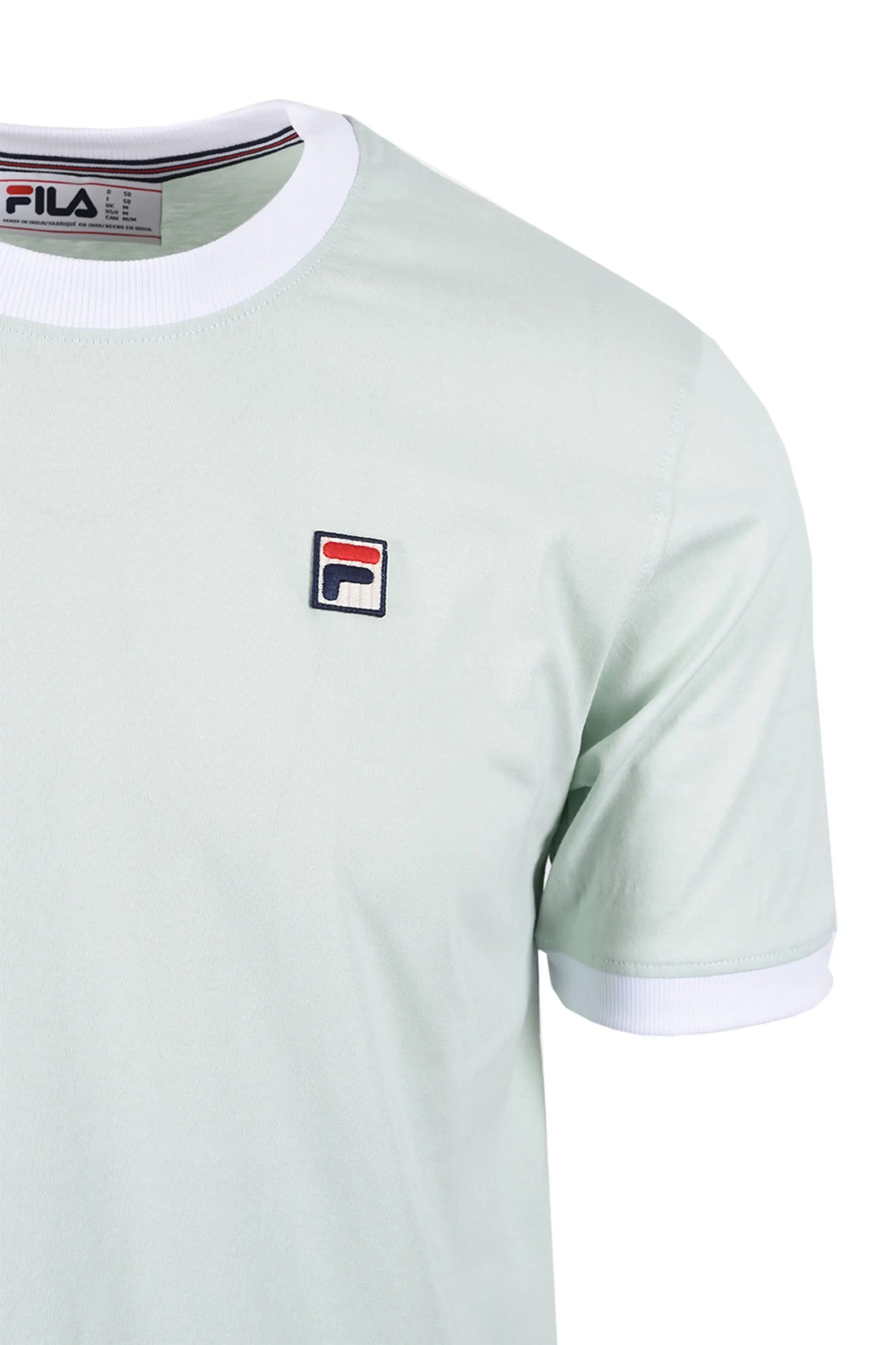 FILA MARCONI ESSENTIAL RINGER T-SHIRT SURF SPRAY/WHITE Fila Vintage