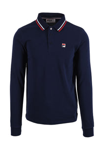 Fila Vintage FILA MONTE TIPPED POLO FILA NAVY/RED/WHITE Fila Vintage Michael Stewart Menswear  Polo Shirts