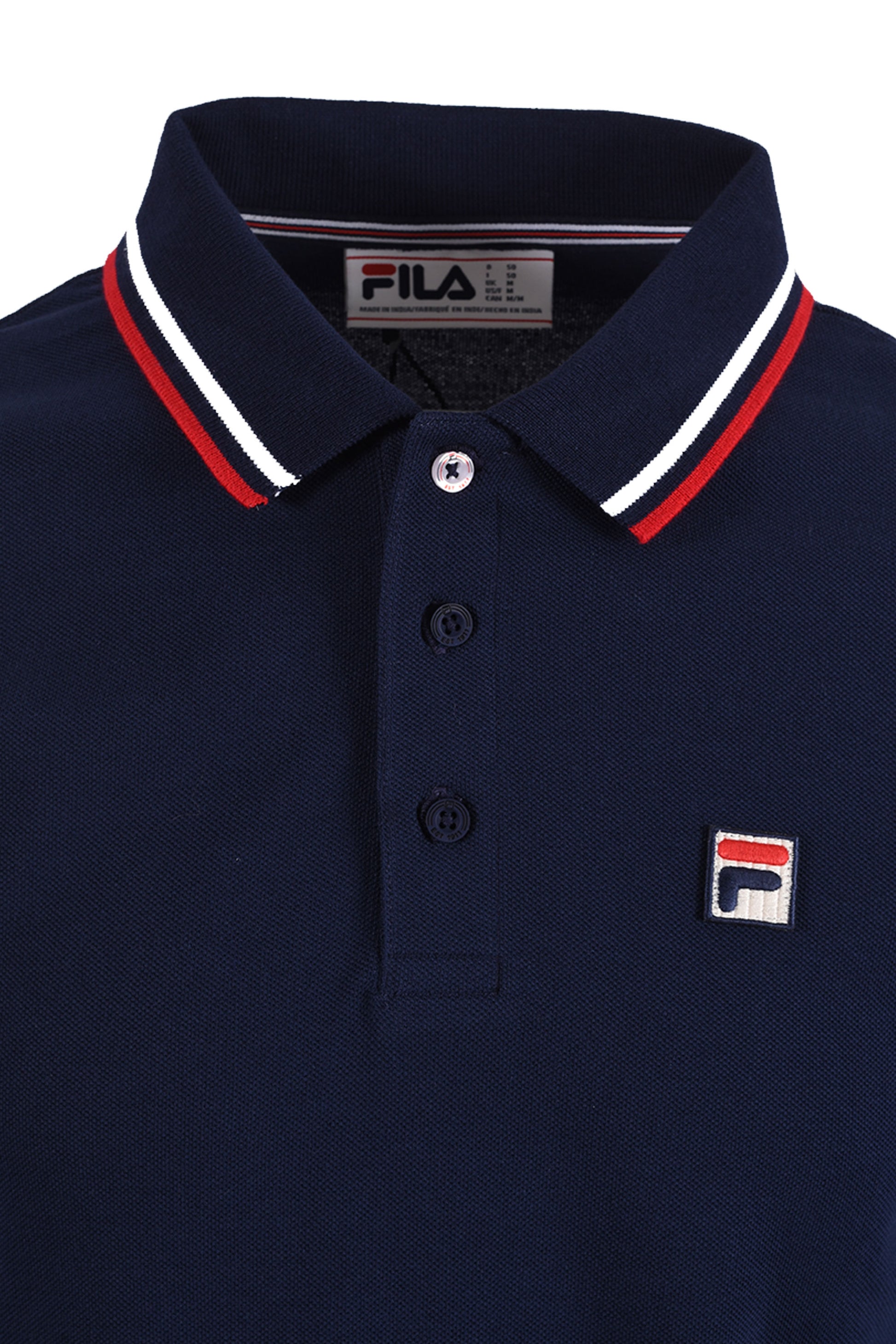 Fila Vintage FILA MONTE TIPPED POLO FILA NAVY/RED/WHITE Fila Vintage Michael Stewart Menswear  Polo Shirts