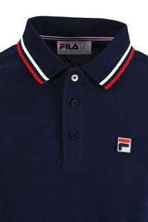 Fila Vintage FILA MONTE TIPPED POLO FILA NAVY/RED/WHITE Fila Vintage Michael Stewart Menswear  Polo Shirts